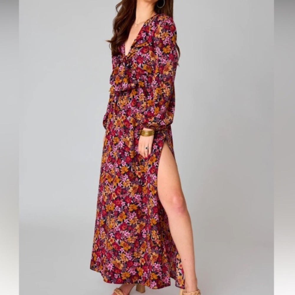 BUDDY LOVE Desirae Long Sleeve Maxi Dress In Forbidden Size XS